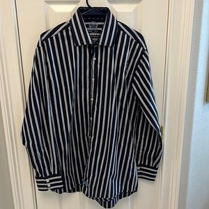 English Laundry Striped Long Sleeve Shirt~Size 16 1/2 34/35
